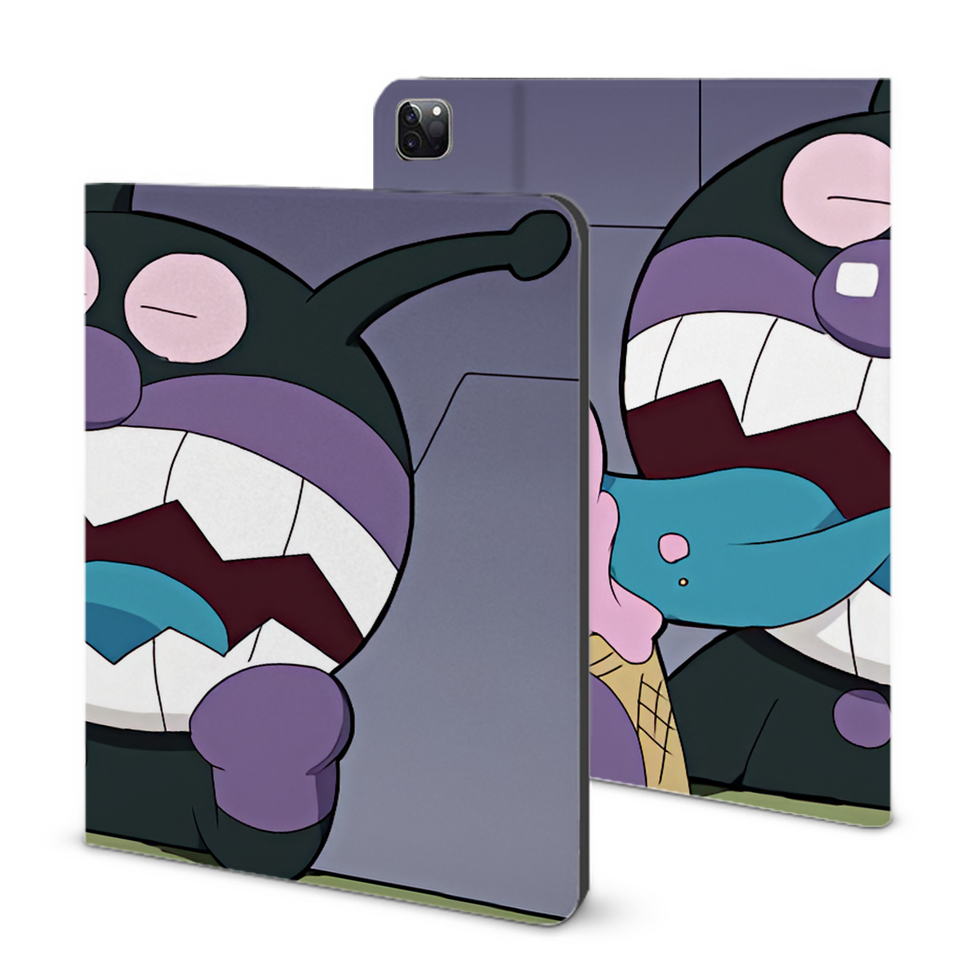（画像用） アンパンマン Anpanman IPad ケース ブック型 PUレザー TPU 耐衝撃 軽量 薄型 ペン収納なし 全面保護 IPad 各モデル対応